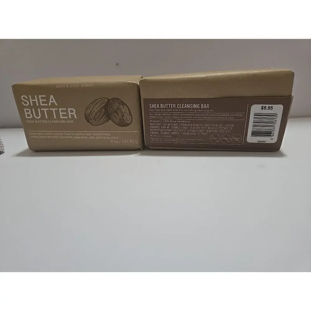 ALL NEW 2-Pack SHEA BUTTER Cleansing Bar 5 oz Bath & Body Works